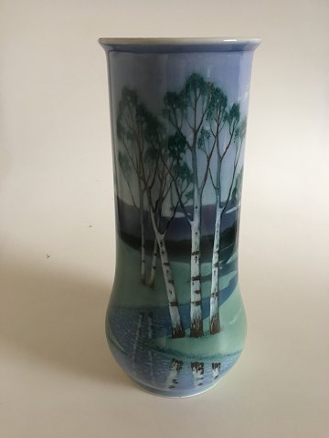 Rørstrand Art Nouveau vase af Nils Emil Lundström 38cm