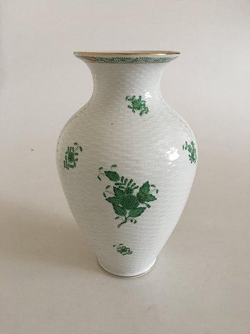 Herend Ungarsk Chinese Bouquet Grøn Vase