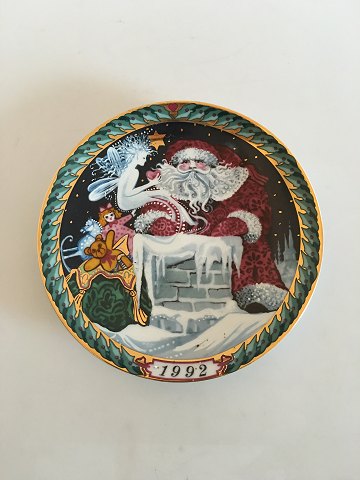 Bing og Grøndahl Santa Claus Collection 1992 Platte - Julemandens Ankomst