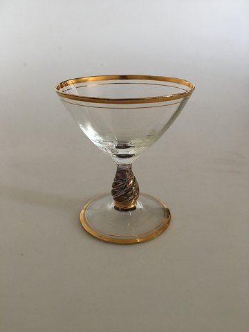 Holmegaard Ida Likørglas med guld fra servicet 
