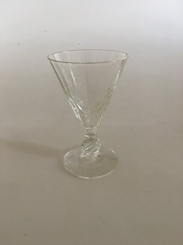 "Ida" Snapseglas fra Holmegaard. Klart glas uden guld.