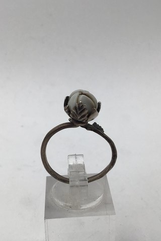 Royal Copenhagen Porcelæn / Sterling Sølv Ring