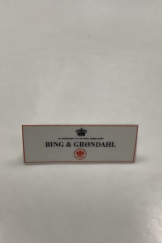 Bing og Grøndahl Forhandler Skilt
