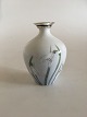 Royal Copenhagen Art Nouveau Vase med Sølv top No 93/396