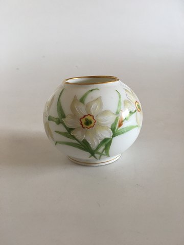 Royal Copenhagen Art Nouveau Overglasur Vase med forårsblomster