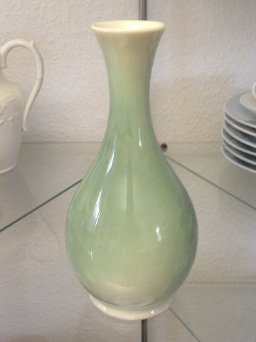 Royal Copenhagen Art Nouveau Krystal Glasur Vase i Grøn af Valdemar Engelhardt