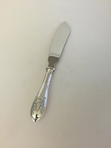 Aage Weimar Sølv lagkage kniv med ørne motiv