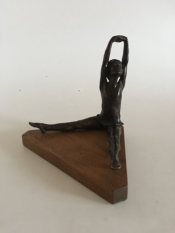 Royal Copenhagen S. G-Kelsey Bronze Figurine af Udstrækkende Balletdanserinde