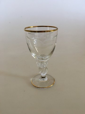 Lyngby Måge Snapseglas fra Lyngby Glasværk