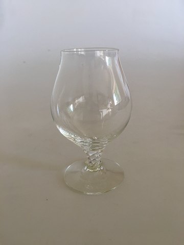 "Amager / Twist" Cognac Glas fra Kastrup Glasværk / Holmegaard