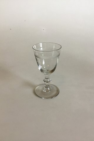 Holmegaard Dansk glas Berlinois Hedvinsglas med båndslibning