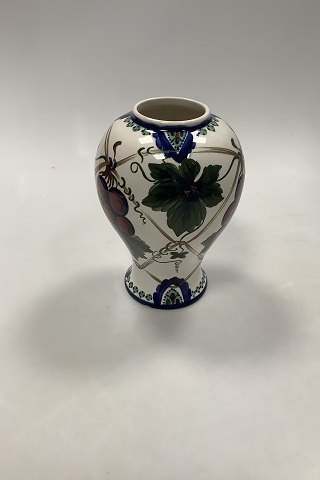 Aluminia Royal Copenhagen Vase med Blomster Dekoration No. 413/394