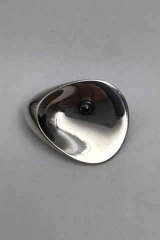 Georg Jensen Sterling Sølv Broche No. 328 Hæmatit