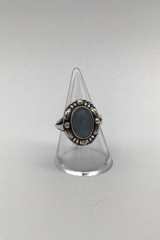 Georg Jensen Sterling Sølv Ring No. 1A Månesten