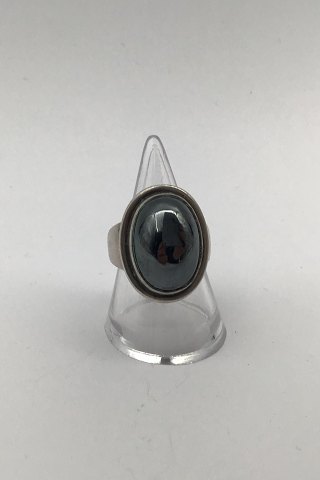 Georg Jensen Sterling Sølv Ring No. 46A Hæmatit