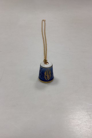 Bing og Grøndahl Halskæde med Fingerbøl No. 9578 fra 1978