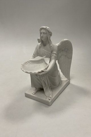 Royal Copenhagen Biscuit / Bisque Figur Døbens Engel af Thorvaldsen