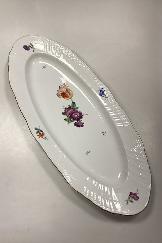 Royal Copenhagen Let Saksisk Blomst Fiskefad No. 1561