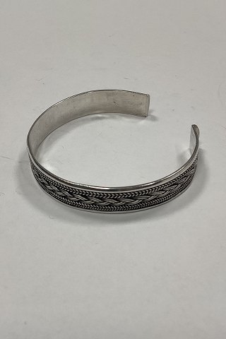 Moderne åben Armring i Sterling Sølv
