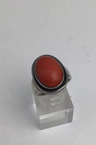 Georg Jensen Sterling Sølv Ring No. 46 A (Koral)