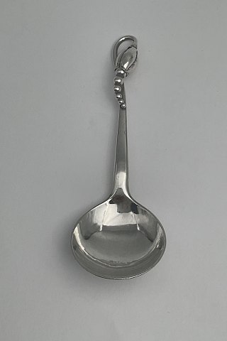 Georg Jensen Sterling Sølv Magnolia No 84 Suppe / Cream ske