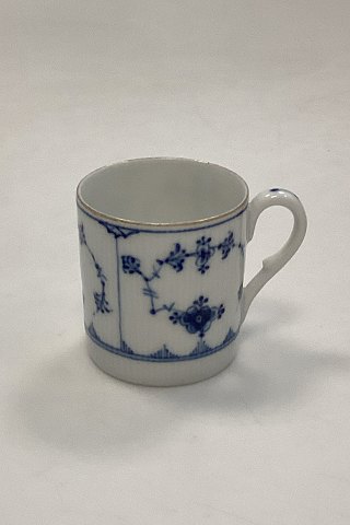 Bing og Grøndahl Blåmalet Musselmalet Riflet med Guld Mokkakop