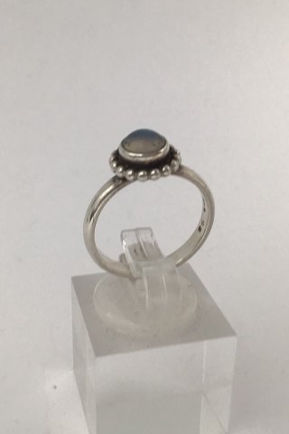 Georg Jensen Sterling Sølv Ring No. 9B Månesten