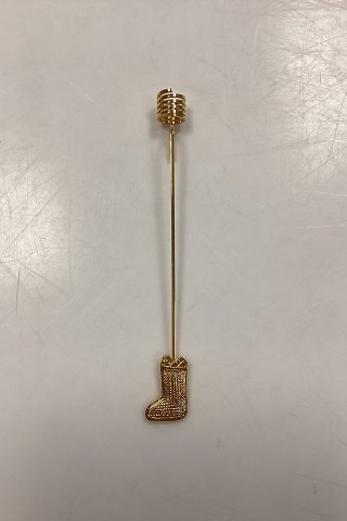 Georg Jensen Golden Christmas Lyseholder - Julesok 2003