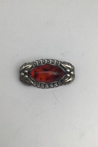 Georg Jensen Sterling Sølv Broche No. 223 (Rav)
