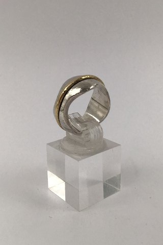 Georg Jensen Sterling Sølv 18kt Guld Ring No. 313 Regitze Overgaard