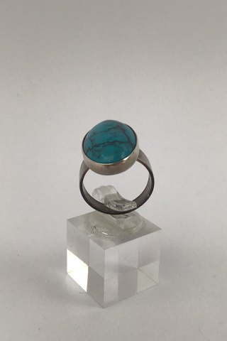 Niels Erik From Sterling Sølv Ring (Turkis)