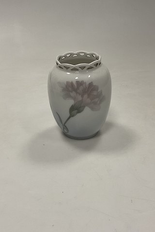 Royal Copenhagen Art Nouveau Vase med gennembrudt top No. 351/160