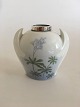 Bing og Grøndahl Art Nouveau Vase med Sølv top