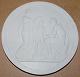 Royal Copenhagen Biscuit Platte Minerva giver det af Prometheusskabte menneske 
sjælen (visdom)No 121