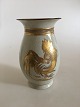 Royal Copenhagen Krakele Vase med Guld No 146/2490