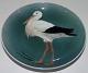 Bing og Grøndahl Art Nouveau Vægtallerken med Stork No F/4