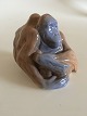 Royal Copenhagen Figur par orangutanger i Sjælden farve No 721