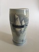 Bing & Grøndahl Art Nouveau Vase med Sejlbådsmotiv No. 4121/95