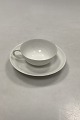 Bing og Grøndahl Art Nouveau Hvid Kaffekop med underkop